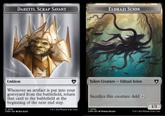 Emblem - Daretti, Scrap Savant (51) // Eldrazi Scion (2) Token